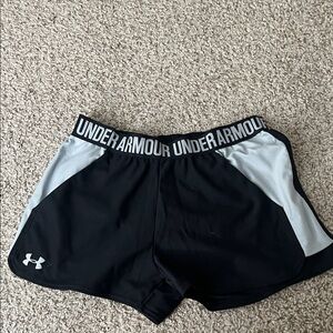 Under Armour Women's Athletic Shorts in Black and White